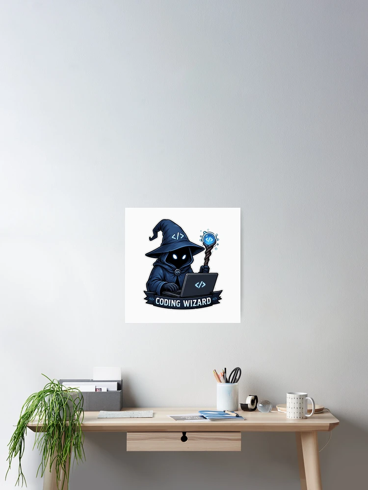 Thumbnail 2 of 3, Poster, Coding Wizard Developer designed and sold by Owcomm.