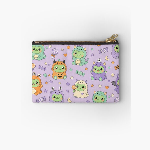 Item preview, Kawaii Frog Little Monster Halloween Pattern designed and sold by Soft Berry Studio.