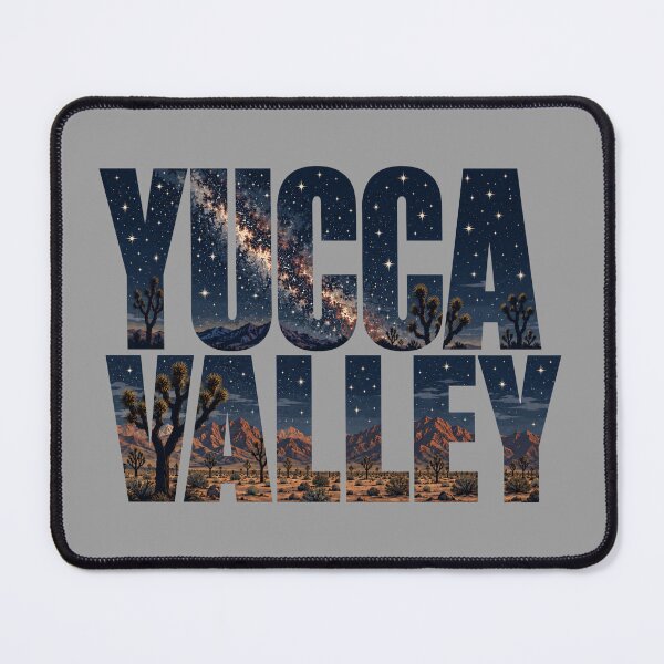Item preview, Yucca Valley Starry Desert Typography | Joshua Tree Night Sky Art designed and sold by SimplyJasper.