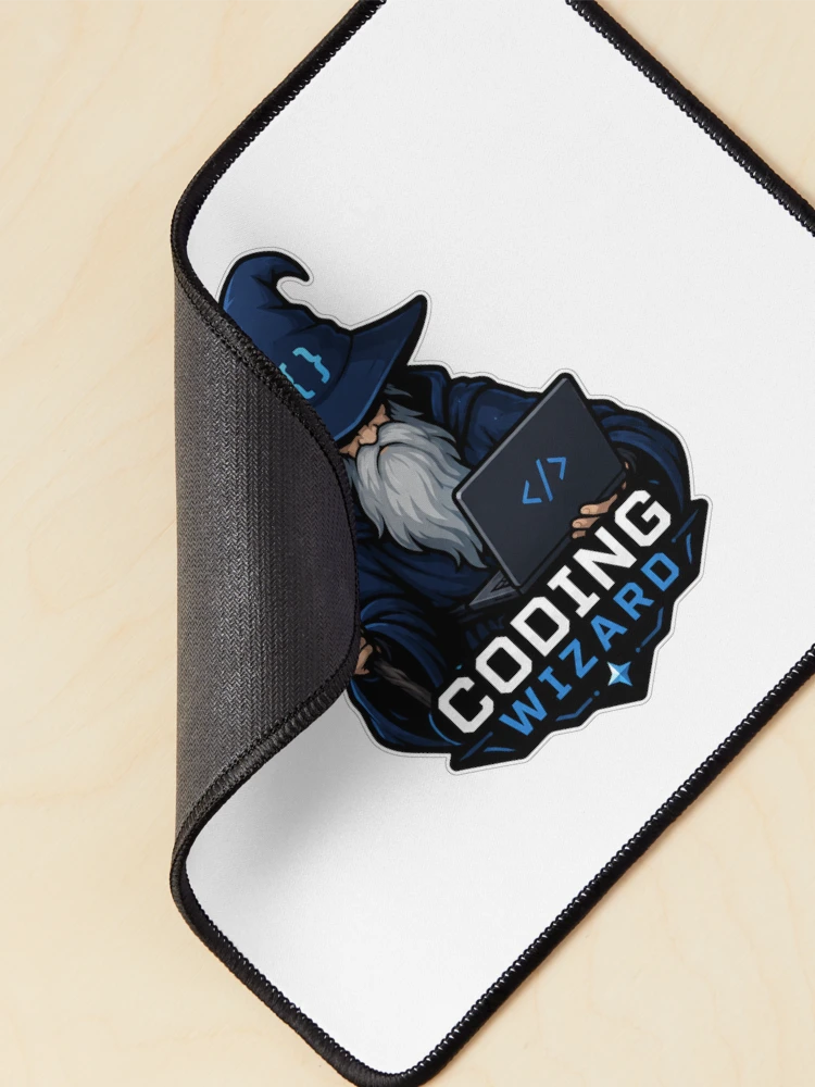 Thumbnail 2 of 5, Mouse Pad, Coding Wizard Programmer Magic designed and sold by Owcomm.