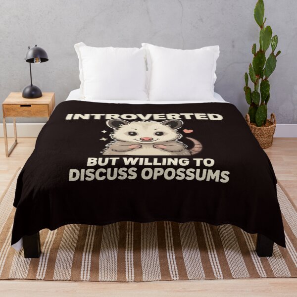 Item preview, Introverted But Willing To Discuss Opossums Funny Animal Meme designed and sold by Malaryk.
