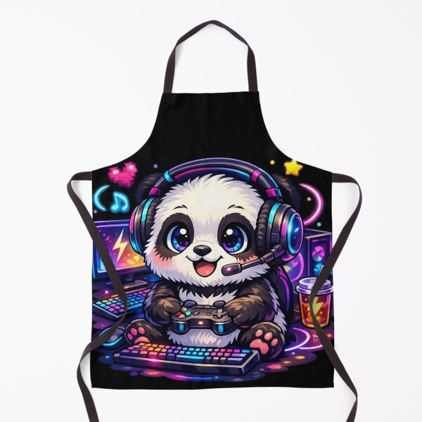Item preview, Pixel Panda Gamer – Neon Gaming Buddy designed and sold by Dreamy fantasy design.