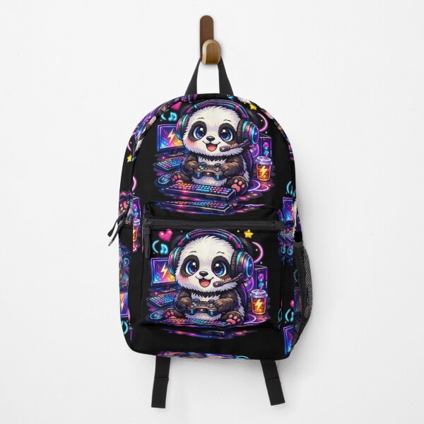 Item preview, Pixel Panda Gamer – Neon Gaming Buddy designed and sold by Dreamy fantasy design.