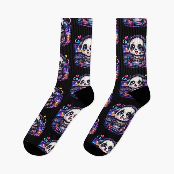 Item preview, Pixel Panda Gamer – Neon Gaming Buddy designed and sold by Dreamy fantasy design.