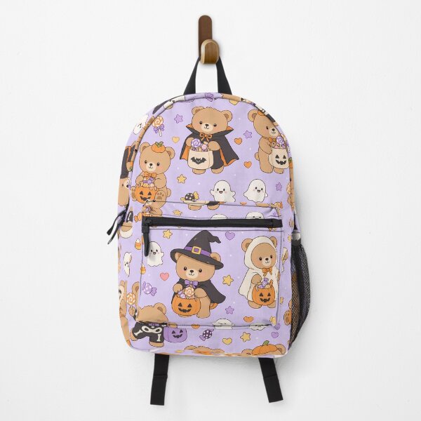 Item preview, Kawaii Teddy Bear Trick or Treat Halloween Pattern designed and sold by Soft Berry Studio.