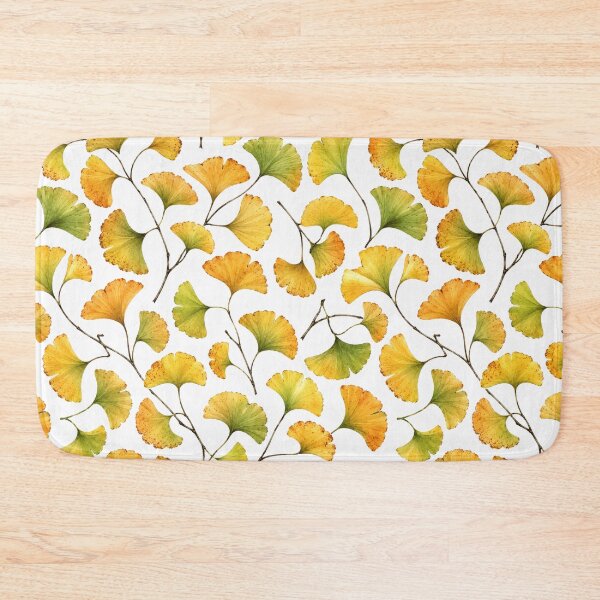 Item preview, Ginkgo Leaf Japanese Watercolor Botanical Seamless Pattern designed and sold by Inkworksbyshery.