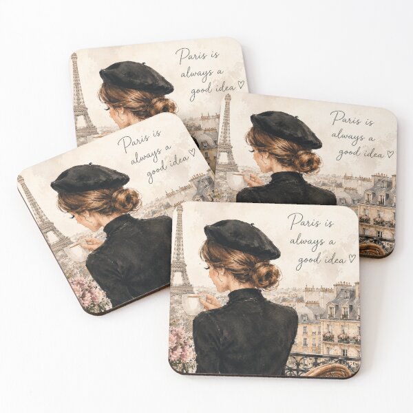 Item preview, Paris Morning Coffee | Romantic Parisian Balcony Wall Art designed and sold by Nathalia Montoro.