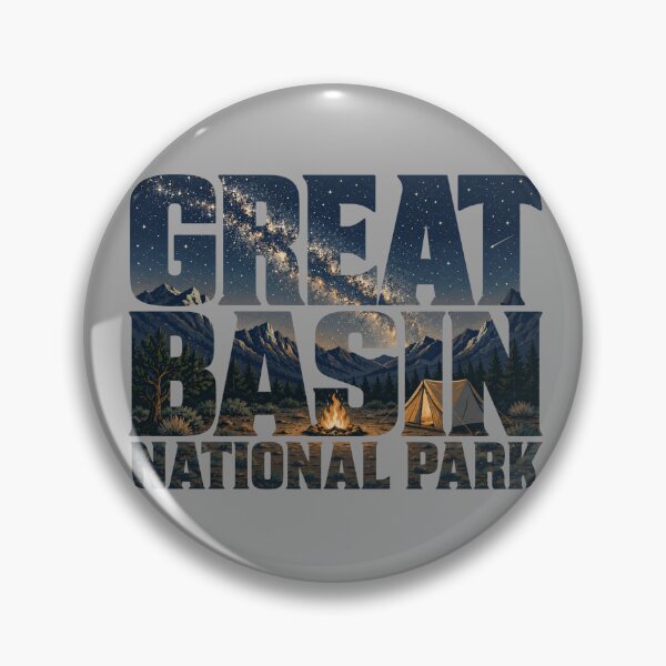 Item preview, Great Basin National Park Starry Camping Typography | Nevada Mountain Art designed and sold by SimplyJasper.