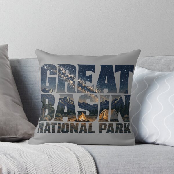 Item preview, Great Basin National Park Starry Camping Typography | Nevada Mountain Art designed and sold by SimplyJasper.