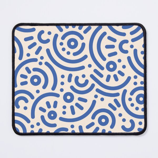 Item preview, Modern Abstract Blue Circle Pattern designed and sold by THE RILONA.