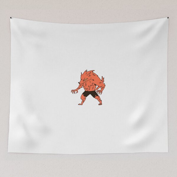 Item preview, Fierce Orange Werewolf Character designed and sold by DailyDoodlesBySumbul.