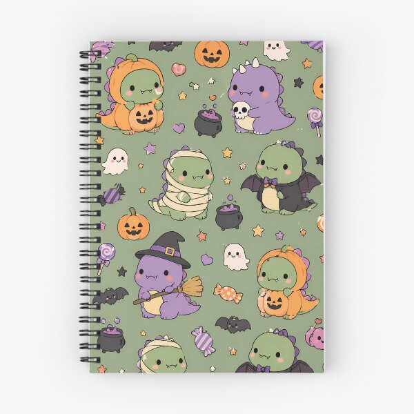 Item preview, Kawaii Little Monster Halloween Pattern designed and sold by Soft Berry Studio.