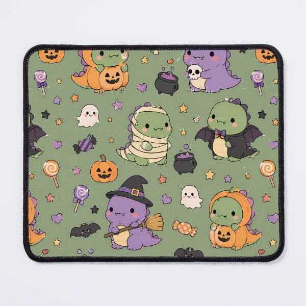 Item preview, Kawaii Little Monster Halloween Pattern designed and sold by Soft Berry Studio.