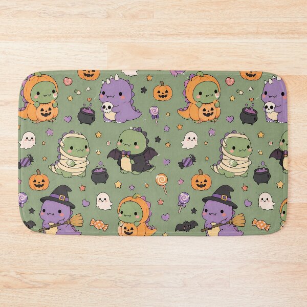 Item preview, Kawaii Little Monster Halloween Pattern designed and sold by Soft Berry Studio.