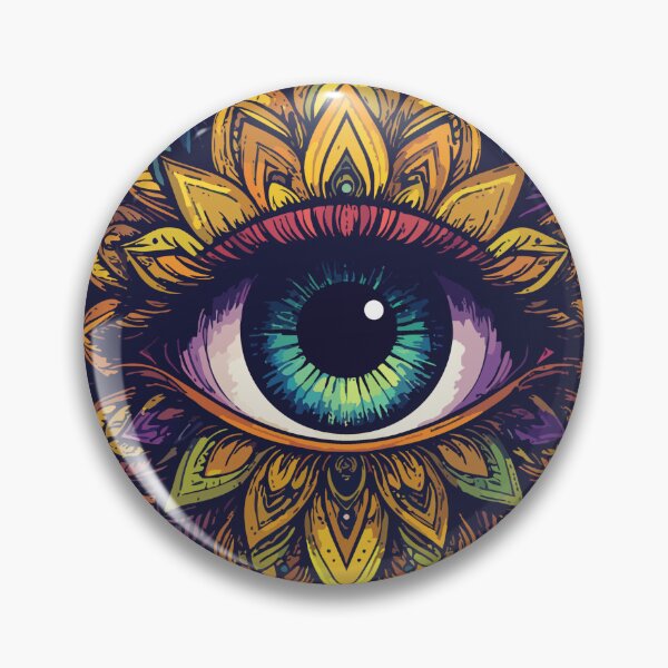 Item preview, All Seeing Eye Sacred Geometry Mandala Art designed and sold by AvalonMoss.
