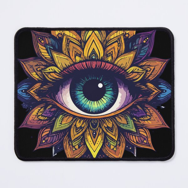Item preview, All Seeing Eye Sacred Geometry Mandala Art designed and sold by AvalonMoss.