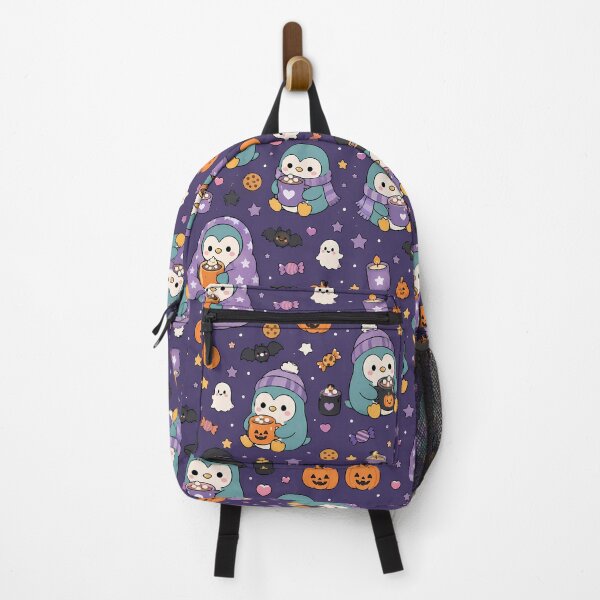 Item preview, Kawaii Penguin Ghost Cocoa Halloween Pattern designed and sold by Soft Berry Studio.
