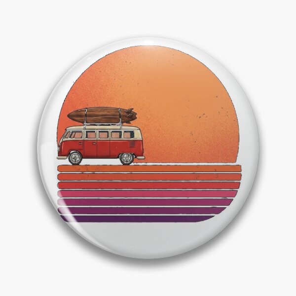 Item preview, Vintage 80s Surf Van Life Sunset  designed and sold by katiecorners.