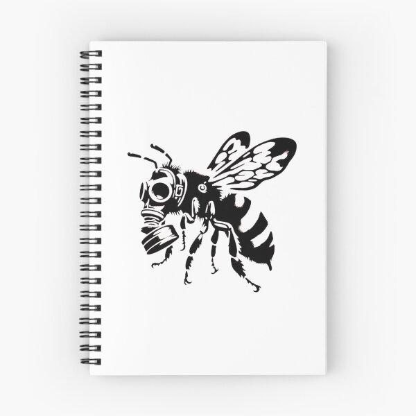 Item preview, Gas Mask Bee Industrial Urban Stencil Art designed and sold by Macias123.
