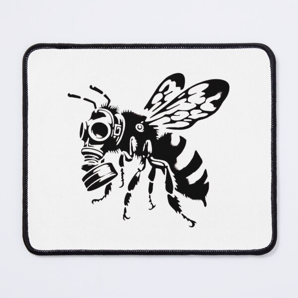 Item preview, Gas Mask Bee Industrial Urban Stencil Art designed and sold by Macias123.