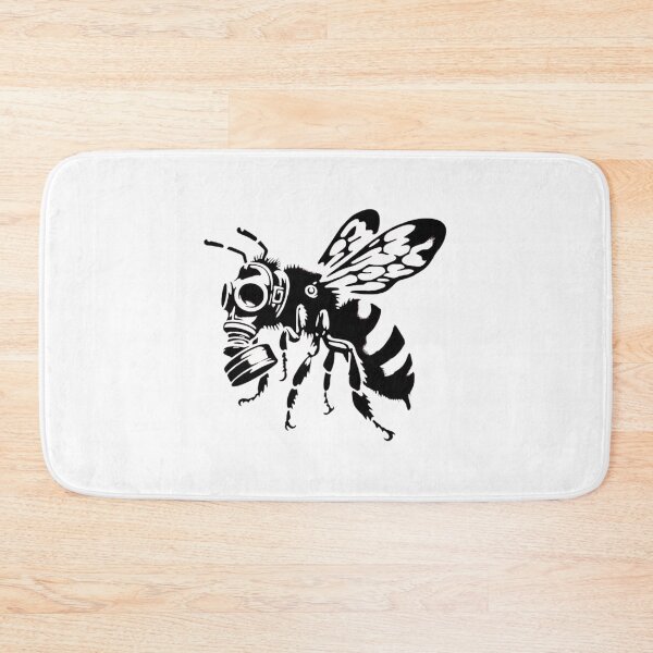Item preview, Gas Mask Bee Industrial Urban Stencil Art designed and sold by Macias123.