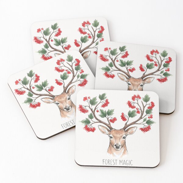 Item preview, Forest Magic: Whimsical Deer with Kalyna Antlers designed and sold by SoulPT.