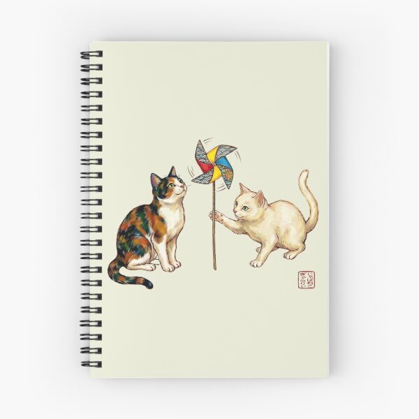 Item preview, Cute Japanese Edo Cats and Retro Pinwheel designed and sold by JapanekoGallery.