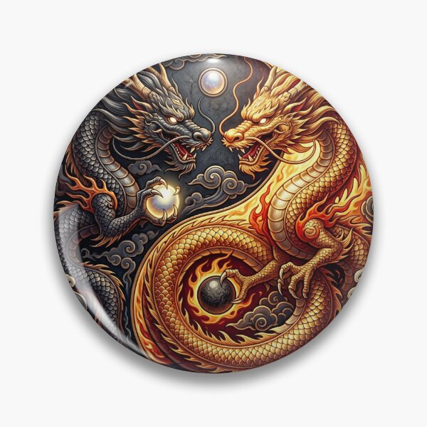 Item preview, dragon, yin yang designed and sold by Hephaestus's Forge.