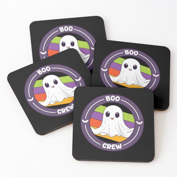 Item preview, Boo Crew Cute Ghost Retro Halloween Design designed and sold by Hallowed Artistry.