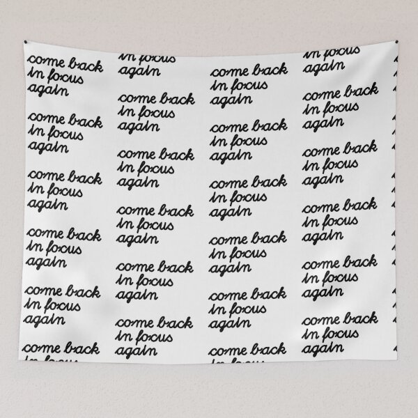 Item preview, Come Back in Focus Again – Radiohead Lyric designed and sold by shufflik.