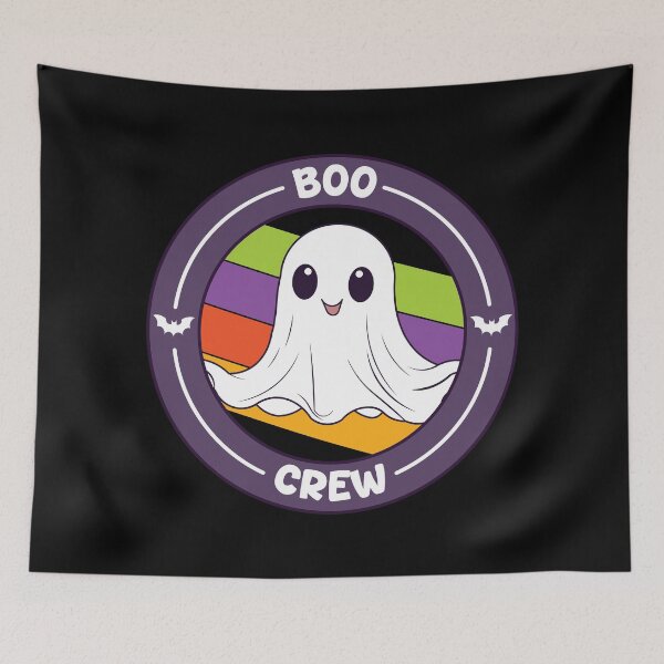 Item preview, Boo Crew Cute Ghost Retro Halloween Design designed and sold by Hallowed Artistry.