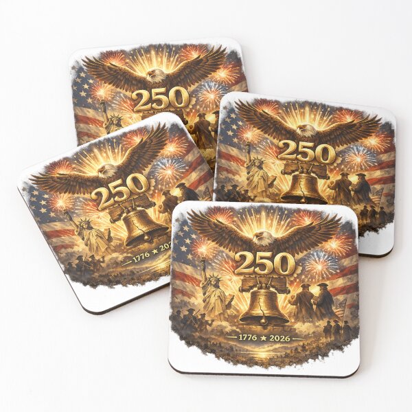 Item preview, America 250 Years Eagle Liberty Bell Fireworks designed and sold by Worn & Witty.
