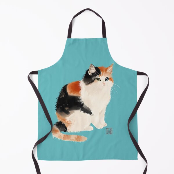Item preview, Mystical Japanese Odd-Eyed Calico Cat Art designed and sold by JapanekoGallery.
