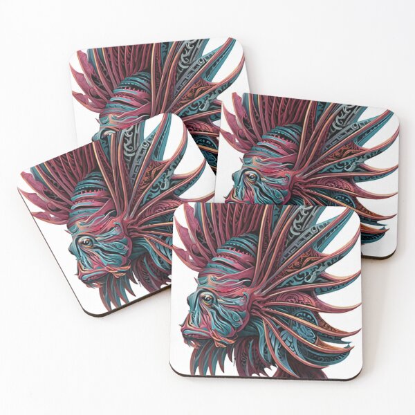 Item preview, Lionfish art designed and sold by ExpressoJungle.