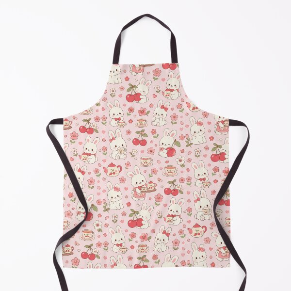 Item preview, Bunny Cherry Tea Garden Pattern designed and sold by Soft Berry Studio.