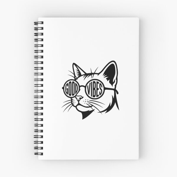 Item preview, Good Vibes Cat Sunglasses Retro Illustration designed and sold by Macias123.