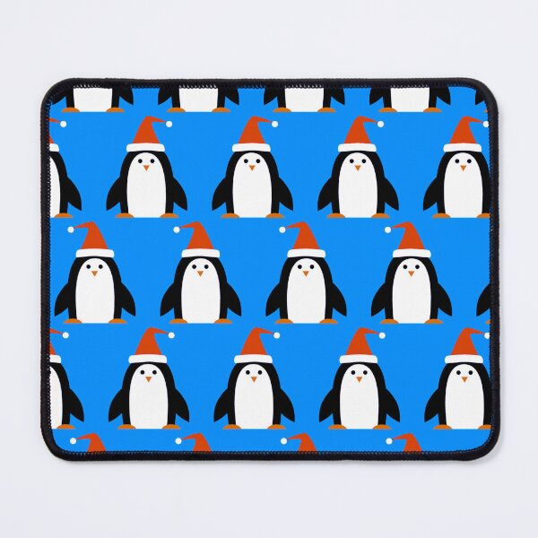 Item preview, Cute Christmas Colorful Penguins With Santa Hat Pattern designed and sold by DEC02.
