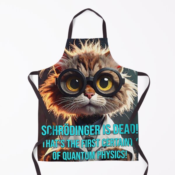 Item preview, Schrödinger Is Dead: The First Certainty of Quantum Physics. Funny Scientist Cat Art designed and sold by ToxicInkArt.