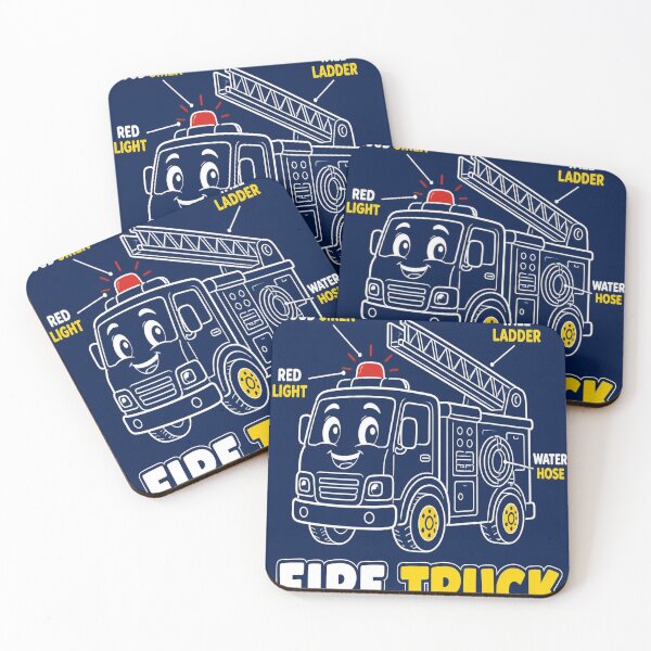 Artikelvorschau, Fire Truck Blueprint Shirt | Cute Kids Fire Engine Blueprint Tee entworfen und verkauft von SunnyDesign82.