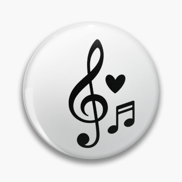 Item preview, Minimal Treble Clef with Heart – Elegant Music Lover Design designed and sold by Joyfulfabric.