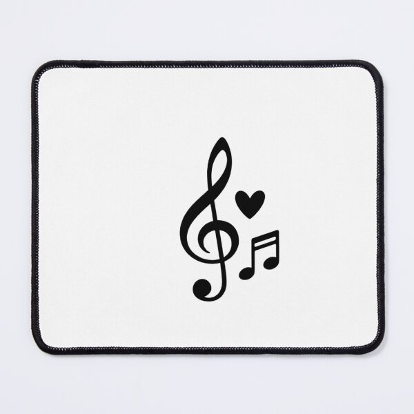 Item preview, Minimal Treble Clef with Heart – Elegant Music Lover Design designed and sold by Joyfulfabric.