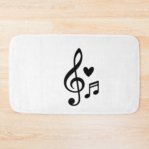 Item preview, Minimal Treble Clef with Heart – Elegant Music Lover Design designed and sold by Joyfulfabric.