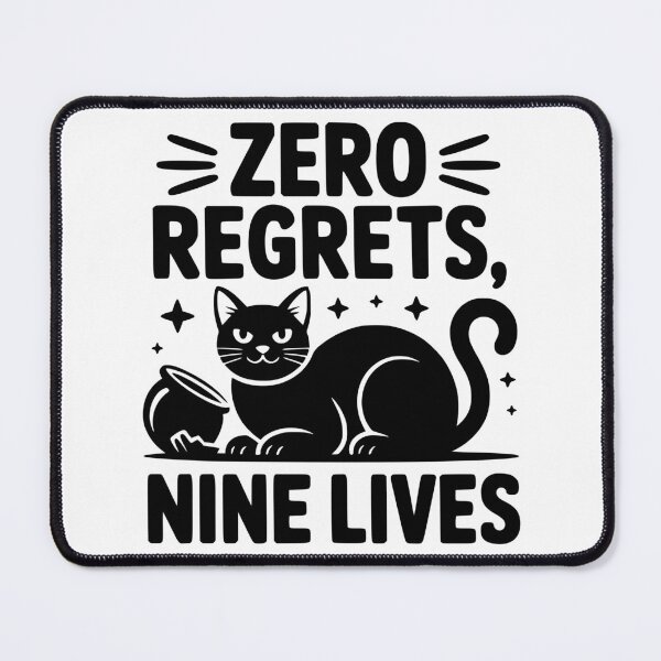 Item preview, Zero Regrets Nine Lives designed and sold by theartfulaspie.