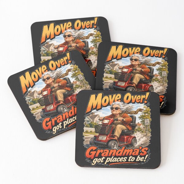 Item preview, Move Over Grandma's Got Places To Be Funny Scooter Gift for Grandma and Family designed and sold by Nightarel.