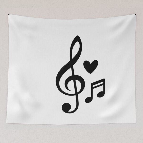 Item preview, Minimal Treble Clef with Heart – Elegant Music Lover Design designed and sold by Joyfulfabric.