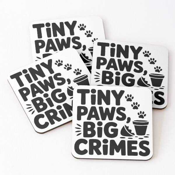 Item preview, Tiny Paws Big Crimes designed and sold by theartfulaspie.