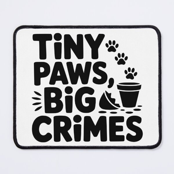 Item preview, Tiny Paws Big Crimes designed and sold by theartfulaspie.