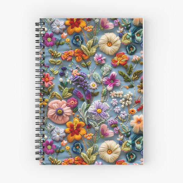 Item preview, Floral Embroidery Phone Case for Mom | Stitched Flower Journal for Students | Vintage Needlework Blanket for Grandma | Botanical Thread Art Tote Bag for Nurse designed and sold by VivaFy.