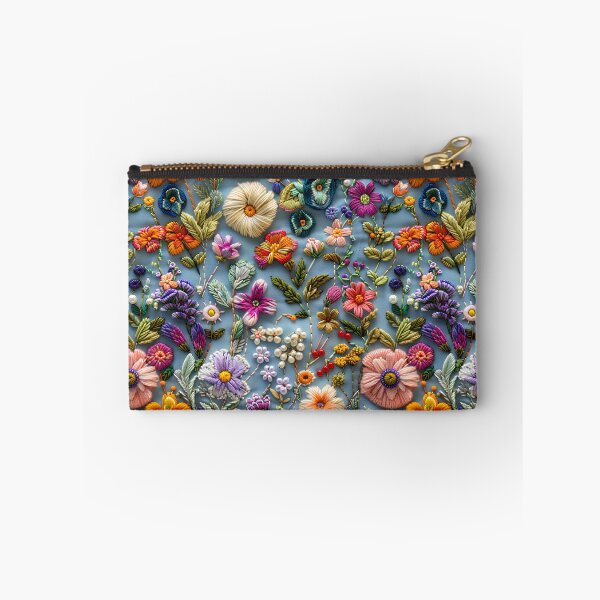 Item preview, Floral Embroidery Phone Case for Mom | Stitched Flower Journal for Students | Vintage Needlework Blanket for Grandma | Botanical Thread Art Tote Bag for Nurse designed and sold by VivaFy.