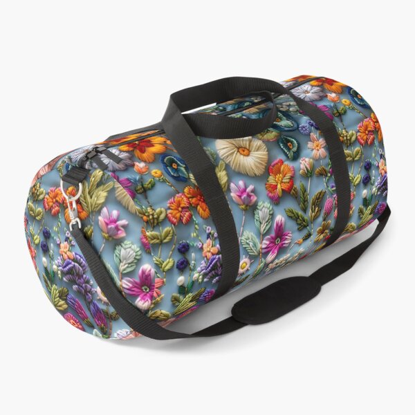 Item preview, Floral Embroidery Phone Case for Mom | Stitched Flower Journal for Students | Vintage Needlework Blanket for Grandma | Botanical Thread Art Tote Bag for Nurse designed and sold by VivaFy.
